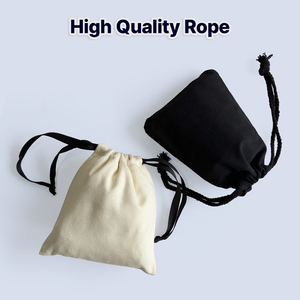 Muestra Gratuita de Bolsa de Lona Pequeña con Cordón, de Algodón Orgánico, Personalizable, para Joyería y Regalos - Product Image 3