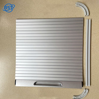 Portes à lames enroulables en PVC et ABS pour cuisine, pour camping-cars, usage extérieur, tailles personnalisables - Rouleaux durables gris argenté, noir, blanc