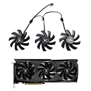 Nouveau ventilateur GPU 85MM 4PIN T129215SU <span class=keywords><strong>RX</strong></span> 6700XT pour ventilateur de carte graphique <span class=keywords><strong>XFX</strong></span> Speeder SWFT 309 Radeon <span class=keywords><strong>RX</strong></span> <span class=keywords><strong>6700</strong></span> <span class=keywords><strong>XT</strong></span> 12GO - Product Image 1