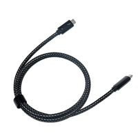 Câble USB4 40 Gbps USB C avec gaine en nylon, type C PD 100 W 5 A/20 V, charge rapide et transfert de données pour Macbook et ordinateurs iOS