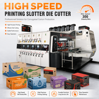 Machine de découpe et d'impression entièrement automatique pour carton ondulé avec empileur automatique pour ligne de cartons de pizza, fruits et légumes