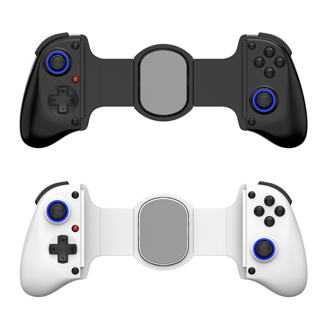 D11 Wireless BT Mobile Gaming Controller with RGB Light and Phone Holder for Android/iOS/P3/P4/Switch
