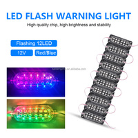 Feux de détresse à LED KaiDengZhe à double rangée 12smd pour voiture, lampe de secours pour grille, balise pour camion, remorque, feux latéraux