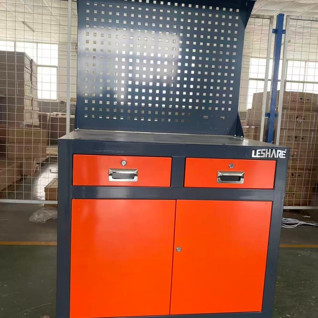 Heavy Duty 2-Drawer Tool Cabinet with Wall Plate for Tool Storage