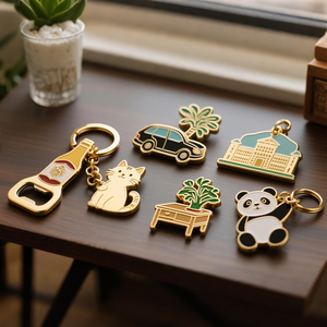 Wholesale Custom Soft Enamel Metal <b>Keychains</b> with Split Ring for Corporate Promotional Gifts - Product Image 3