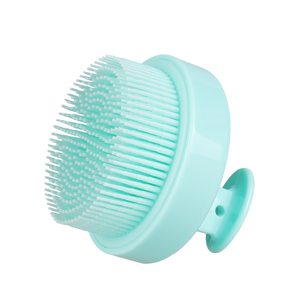 Brosse exfoliante en silicone pour le corps, exfoliant dorsal, brosse de nettoyage pour la douche, brosses de bain vertes - Product Image 1