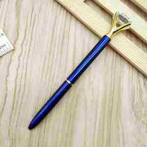 Hot Custom Logo Big Diamond Top Metal Ballpoint Pen Smooth Writing for <b>Wedding</b> Business Promotional Gift - Product Image 3