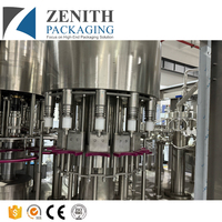 Machine de remplissage d'eau en bouteille plastique entièrement automatique Zenith pour eau minérale/pure, remplissage haute température