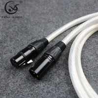 Câble XLR équilibré haut de gamme YIVO XSSH, 11 conducteurs en cuivre pur OFC plaqué argent, fil de signal de 8 mm de diamètre extérieur pour adaptateur audio et câbles de ligne