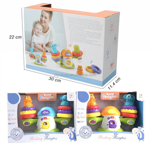 Jouet à empiler Anneau préféré des bébés Jouet à empiler et à équilibrer Totter Jeu d'équilibre musical Jugetes Para Ninos - Product Image 4