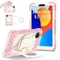Étui de protection pour tablette en silicone PC avec sangle de maintien anti-chute pour Xiaomi Redmi Pad SE 8,7 pouces 2024, directement de l'usine