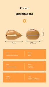 Porte-clés en plastique ABS en gros avec poisson en bois anti-stress zen, cadeau promotionnel pour l'électronique grand public - Product Image 4