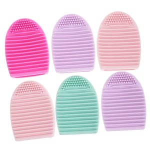 Efficiente e alla Moda: Pulitore per Pennelli da Trucco Tianbo in Silicone a Forma di Uovo con Motivo Geometrico, Strumento di Lavaggio Originale, Idea Regalo - Product Image 1