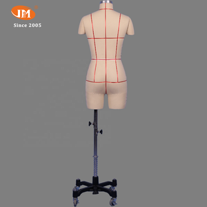 Bền Sợi Thủy Tinh Nữ Thân Manikin Nửa-Cơ Thể Ăn Mặc Mẫu May Thợ May Mannequin Cong Thiết Kế Cho Nhà Thiết Kế Thời Trang - Product Image 6