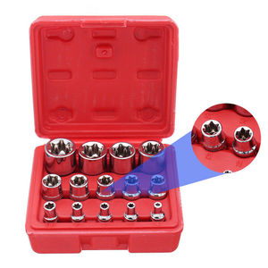 14 PC E Torx Sao Nữ Bit Ổ Cắm Thiết Đối Với 1/2 "/3/8"/1/4 "Drive E4 -E24 - Product Image 4