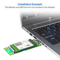 Adaptateur USB Mini PCIe avec emplacement pour carte SIM, module 3G/4G compatible avec les cartes SIM standard/micro/nano, extension sans fil pour ordinateur portable/ordinateur de bureau, 480 Mbps