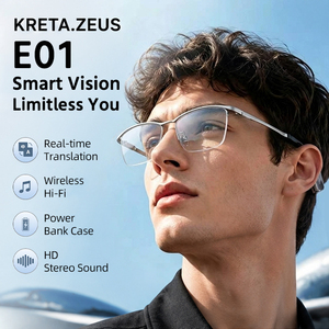 Lentes Inteligentes KRETA E01 con Marco de Titanio, Traducción en Tiempo Real, Control por Voz, Sonido Estéreo HD - Product Image 1