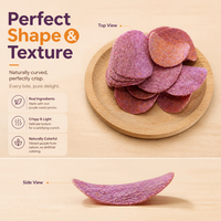 OEM Bulk Paarse Zoete Aardappelchips Gebakken Zout Harde Knapperige Gezonde 100% Natuurlijke Dunne Snack 10kg Klaar om te eten 12 Maanden Houdbaarheid