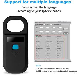 CMRFID Dog Cat Pet Microchip Scanner <strong>Rfid</strong> Tag <strong>Reader</strong> 134.2khz FDX-b ISO11784/5 USB <strong>Handheld</strong> Bluetoo <strong>Rfid</strong> Animal Microchip <strong>Reader</strong> - Product Image 4