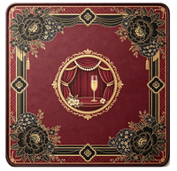 Tapis de mahjong de style américain et nappe antidérapante insonorisante pour le mahjong américain et les jeux de cartes