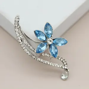 Jachon Fashionable style popular new creative crystal flower brooch with exquisite fashion brooch set with diamond
