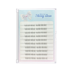 Cils inférieurs Princess Mengduo, 10 rangées, tige transparente, cils entiers naturels et réalistes - Product Image 3