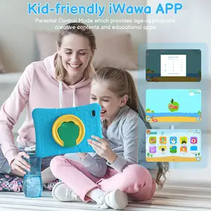 Veidoo Tablet untuk anak-anak, WiFi 6 octa-core 10 inci Android 13, PC Tablet anak-anak dengan 8GB 4GB memperluas Ram 128GB ROM kontrol orang tua
