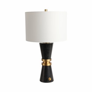 Cone <b>Table</b> Lamp With Marble Base Modern Accent Lamp For Bedroom Living Room <b>Bedside</b> Desk Use Decorative - Product Image 2