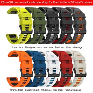 Correa de Silicona Forwelleny de 22mm 26mm para Reloj Deportivo <span class=keywords><strong>Garmin</strong></span> <span class=keywords><strong>Enduro</strong></span>/Fenix 7X/7 8 PRO 8x con Liberación Rápida - Product Image 2
