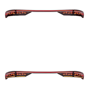 Pour le nouveau modèle Audi A6L, ensemble de feux arrière traversants C8, remplacement de lentille rouge, marque Fuxin, 25W, 3000 Lm, 3000K, feu de jour <span class=keywords><strong>Hoshi</strong></span> A8L - Product Image 2