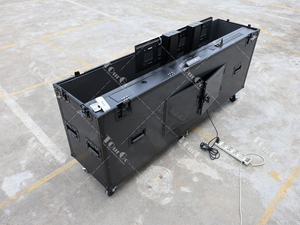 <span class=keywords><strong>Cassa</strong></span> di volo TV completamente nera motorizzata <span class=keywords><strong>per</strong></span> schermi da 70-75 pollici con doppi montanti di sollevamento - Product Image 5