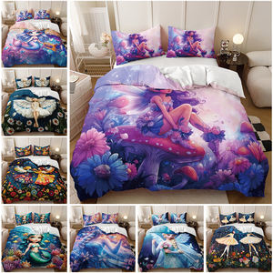 Set Copripiumino e Lenzuola con Stampa Artistica Africana Moderna di Lusso per Ragazze - Product Image 2