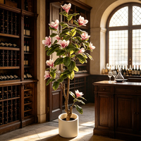 Arrangements floraux haut de gamme, arbre à fleurs de magnolia artificiel, fleurs artificielles, décoration pour mariage, événement, fête, Noël, réveillon de Noël
