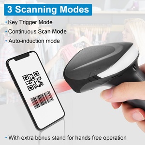 Escáner de Códigos de Barras 2D QR Serie JR05, Inalámbrico Bluetooth 2.4G, Portátil, <span class=keywords><strong>con</strong></span> Batería de 2000mAh, para Conteo de Inventario en Almacenes - Product Image 3