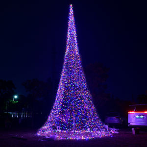 เสาธง LED 33ft 23ft 10FT กลางแจ้งแบบพกพาสำหรับตกแต่งต้นคริสต์มาส - Product Image 4