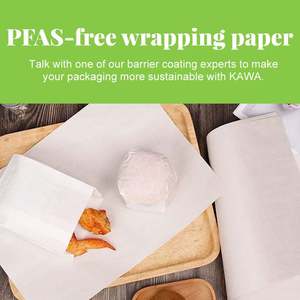 Papier ciré alimentaire sans PFAS, personnalisé, pour emballer les sandwichs, les hamburgers, les poulets frits, les emballages de restauration rapide - Product Image 4