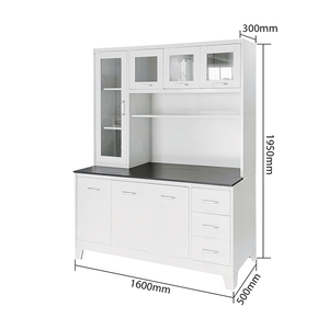 Armoire de rangement de cuisine en acier tendance, meuble de cuisine en métal, armoire en acier durable et résistante - Product Image 6