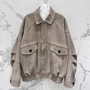 جاكيت نسائي شتوي للخريف من جانكوكو ، جاكيت نسائي من الجلد الطبيعي ، جاكيت منفوخ من جلد الماعز - Product Image 2