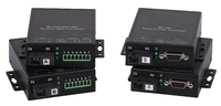 Convertidor de RS232 RS485 RS422 a Fibra 3 en 1, Módem de Datos Seriales RS-232/485/422 a Fibra Óptica