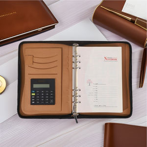 Oem ODM Hỗ trợ đa chức năng PU Kinh Doanh quản lý thư mục zippered ngăn có thể tháo rời máy tính xách tay văn phòng tập tin với máy tính - Product Image 1