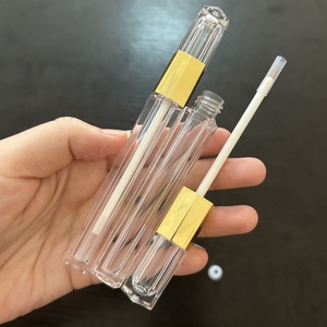 Tube d'eye-liner octogonal doré de luxe ISMAN 3 ml, flacon de mascara transparent AS, flacon de sérum pour la croissance des cils, vente en gros, étiquette privée - Product Image 2