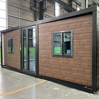 Maison conteneur préfabriquée extensible en structure acier, personnalisable, de haute qualité, facile à installer, vente en gros