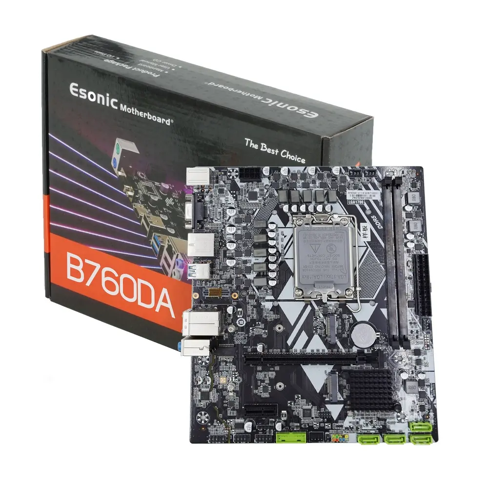 LGA 1700 B760 motherboard gaming DDR5 2.5G LAN M.2 WIFI Desktop Mainboard tipe C, USB3.2 Gen 2, DP untuk 12 generasi ke-13 i3 i5 i7 i9