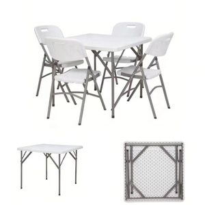 square <strong>Tables</strong> Folded <strong>Table</strong> Pliante Plastic 3ft Folding Hotel <strong>Trestle</strong> 6 ft Foldable <strong>Table</strong> - Product Image 6