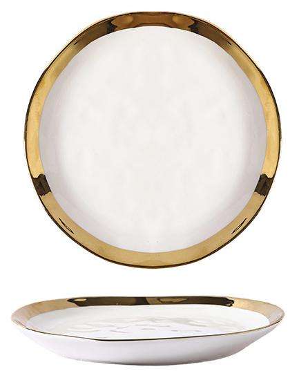 plato blanco de 8 pulgadas