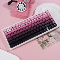 MAO Cat High-profile Side-sculpted Translucent Full Set BlackBerry PBT 5-face Dye-sublimated Keycaps Best-selling Cross-border