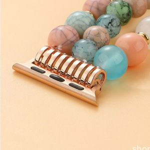 Connecteur de <span class=keywords><strong>bracelet</strong></span> de montre à perles creuses 14mm 20mm 22mm pour <span class=keywords><strong>Apple</strong></span> <span class=keywords><strong>Watch</strong></span>, <span class=keywords><strong>adaptateur</strong></span> de fabrication de <span class=keywords><strong>bracelet</strong></span> en strass 38/40/41/42/44/45/46/49mm - Product Image 5