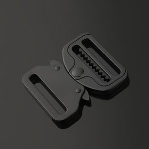 Alloy Buckle For <b>Pet</b> <b>Leashes</b> 40mm Inner Diameter Adjustable Metal Buckle Black Silver Color Bag Accessories - Product Image 3