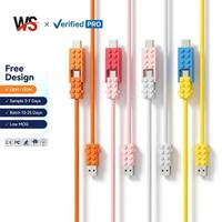 Cable USB Multifuncional 4 en 1 con Conector Tipo C, Carga Rápida QC de 60W, Cable de Carga de Silicona para Samsung, iPhone, Android, 1m, 1.5m, 2m