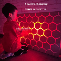 Panneau mural LED interactif pour la thérapie de l'autisme, panneau lumineux sensoriel en nid d'abeille pour salle sensorielle